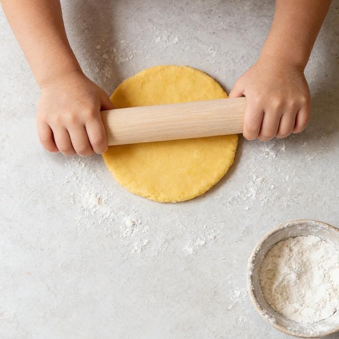 Wooden Rolling Pin Set, 6 x 1.2 Inch Mini Dough Rollers - Image 6