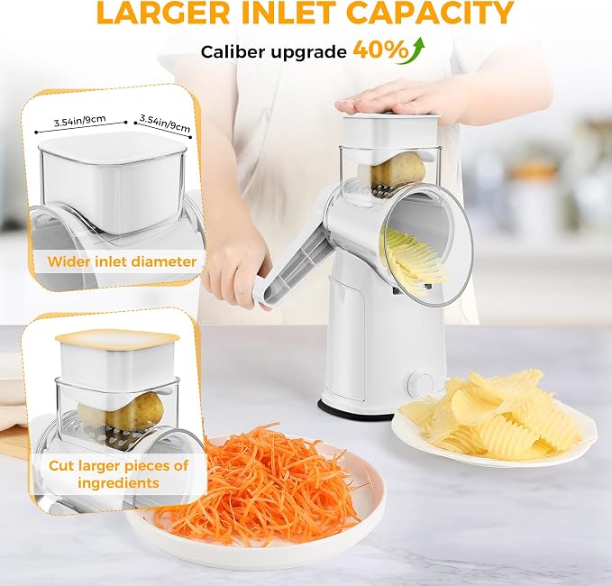 7 IN 1 Upgraded Rotary Cheese Grater - Image 4