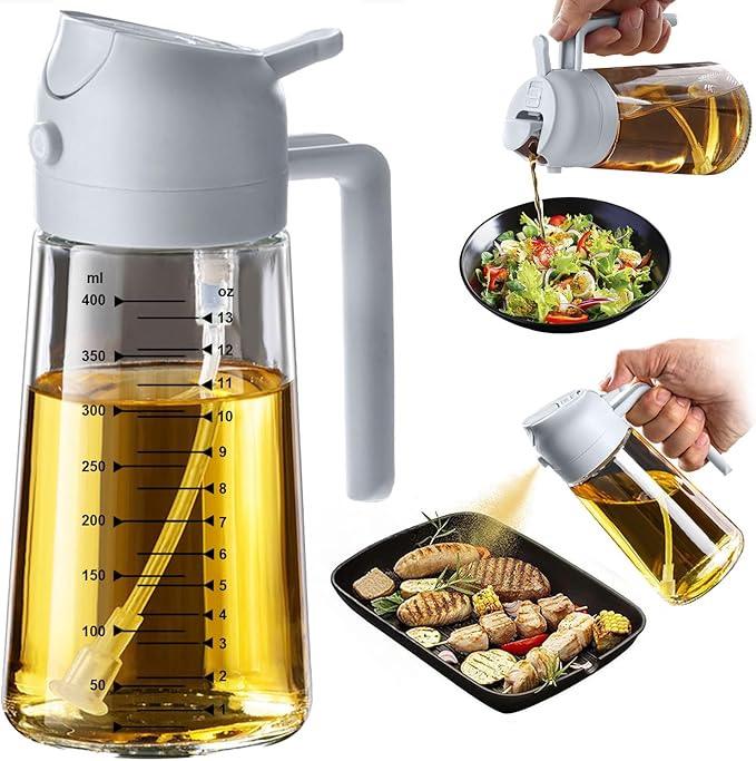TrendPlain 16oz/470ml Glass Olive Oil Sprayer by TrendPlain