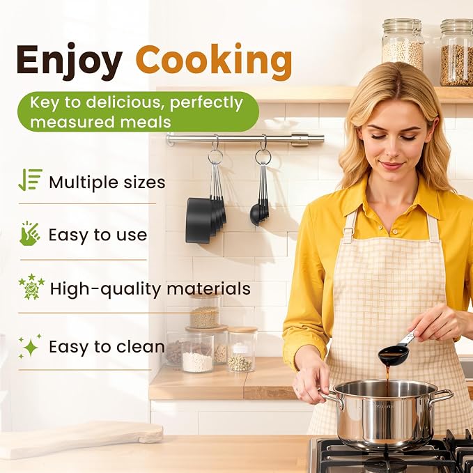 16PCS Measuring Cups and Spoons Set, Measuring Spoon Set - Image 3