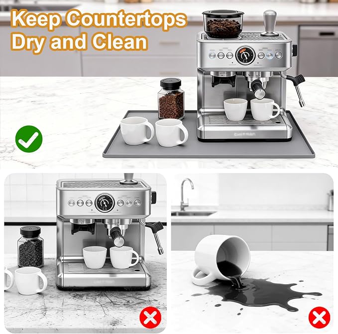 Silicone Coffee Mat, Eco-friendly, Hygienic Drying Pad, Leak-Proof and Non-Slip - Image 4