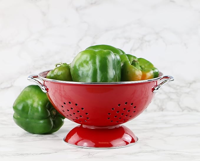 Calypso Basics by Reston Lloyd Powder Coated Enameled Colander, 3 Quart - Image 6
