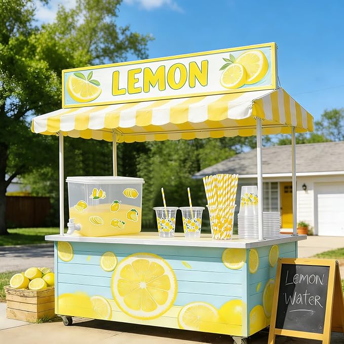 JarThenaAMCS Lemonade Stand Supplies 8.8L Plastic Drink Dispenser - Image 5