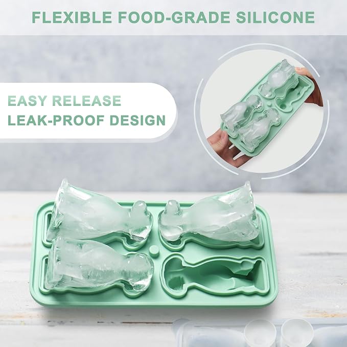 3D Labrador Ice Cube Tray Silicone Large Ice Cube Molds Fun Shapes Dog Ice Cube - Image 3