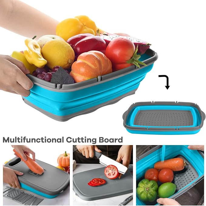 Gintan Collapsible Camping Cutting Board, 9-in-1 Chopping Board - Image 6