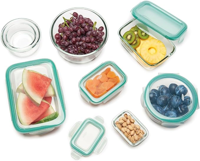 OXO Good Grips 3.5 Cup Smart Seal Glass Rectangle Food Storage Container - Image 8