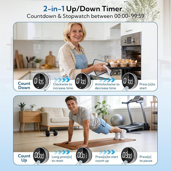 12 Pack Digital Kitchen Timer - Image 4