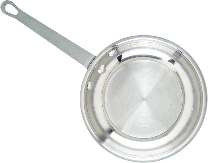 Winco Commercial-Grade Aluminium Fry Pan/Skillet, Mirror Finish - Image 2