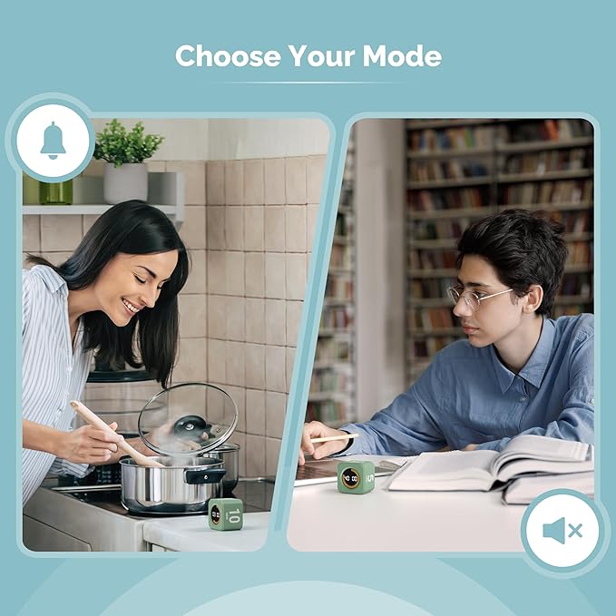 KADAMS Pomodoro Cube Timer Productivity Visual Timer - Image 5