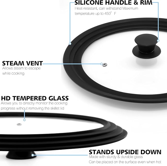 Anaeat Silicone Universal Lid for Pots, Pans and Skillets - Image 6