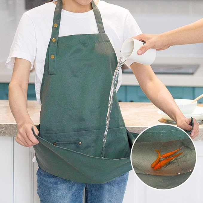 Art Aprons for Painting Pottery Ceramics, Mens Women Kitchen Cooking Aprons - Image 3
