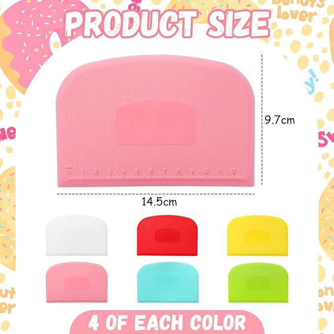 Uiifan 24 Pcs Plastic Bench Scraper - Image 2