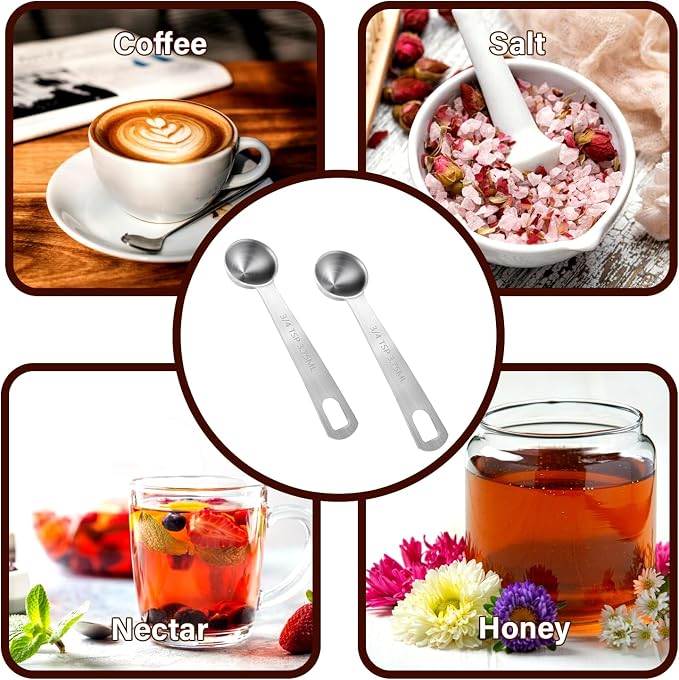 Measuring Spoons, Small Metal Teaspoons - Image 7