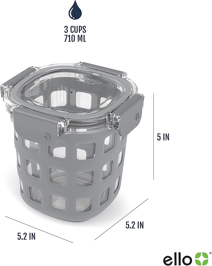 Ello Duraglass Meal Prep Container- Glass Food Storage Container - Image 4