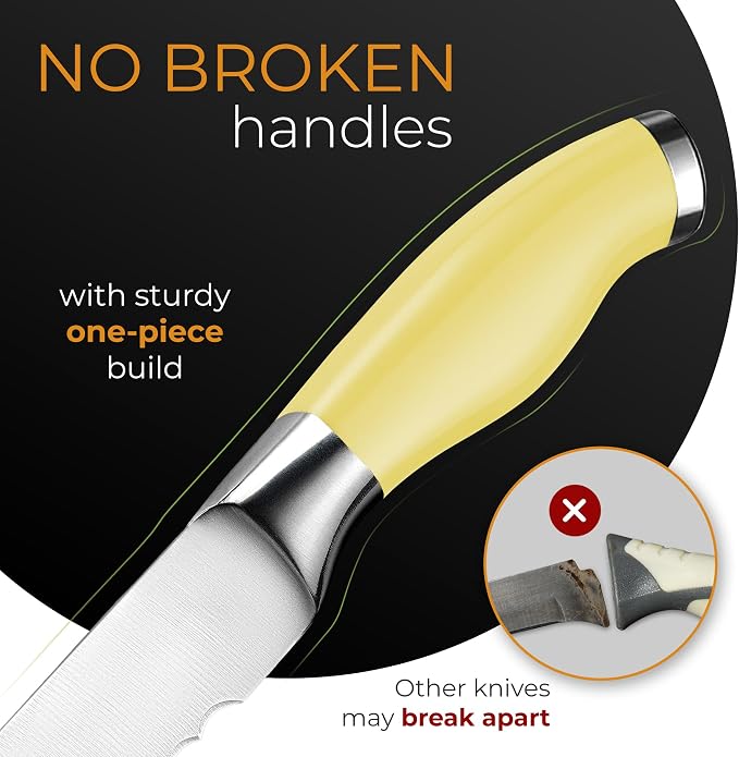 Orblue Serrated Bread Knife Ultra-Sharp Stainless Steel Professional Grade - Image 4