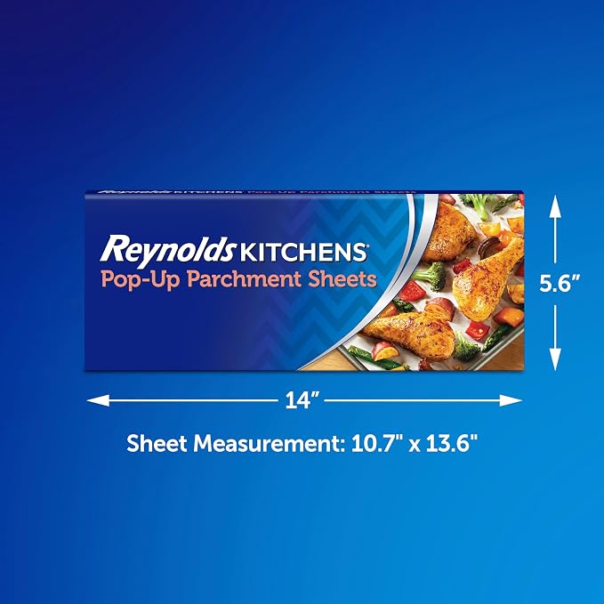 Reynolds Kitchens Pop-Up Parchment Paper Sheets, 10.7x13.75 Inch, 120 Sheets - Image 2