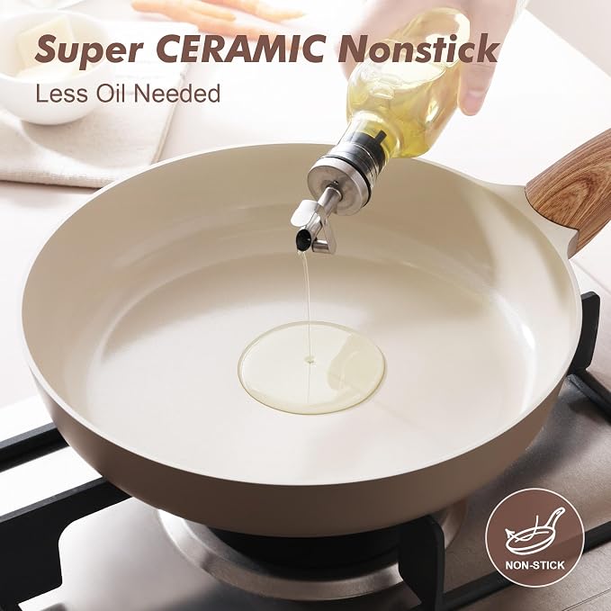 SENSARTE Ceramic Nonstick Frying Pan Skillet - Image 8