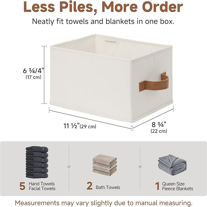 StorageWorks Closet Organizer Storage Baskets, Storage Bins - Image 6
