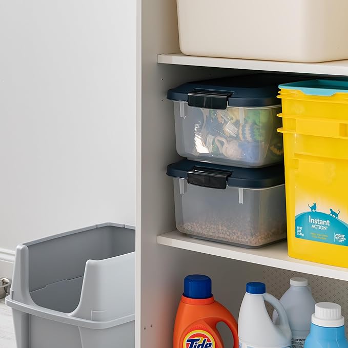 IRIS USA WeatherPro Airtight Pet Food Storage Container, Dog Cat Bird and Other - Image 7