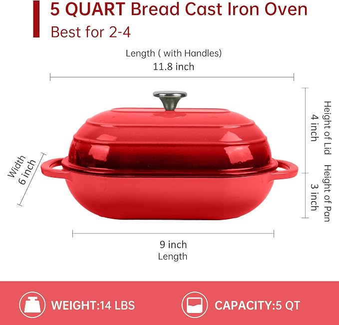 Premium Enameled Cast Iron Dutch Oven - Image 2