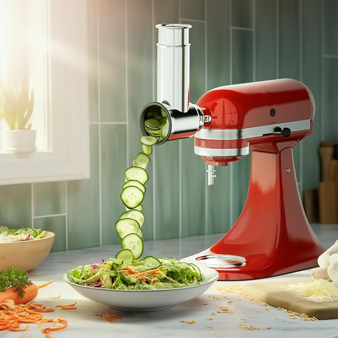 Stainless Steel Slicer Shredder Attachment - Image 2