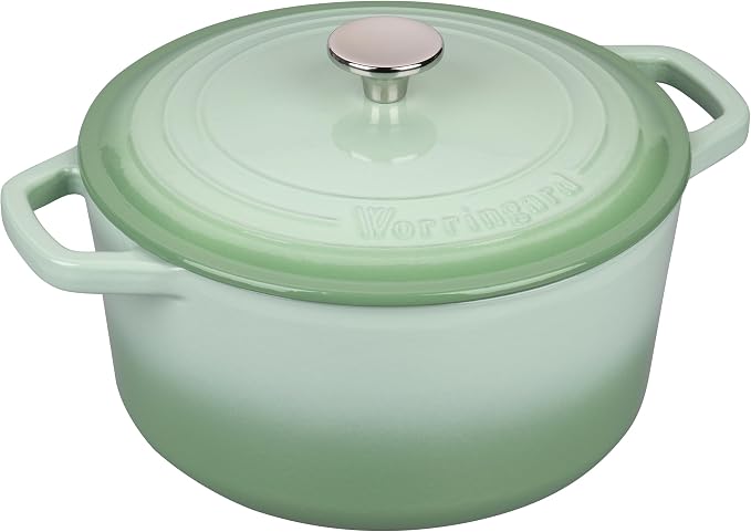 VORRINGARD Enameled Cast Iron Dutch Oven Pot - Image 8