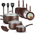 NutriChef 14-Piece Nonstick Brown Cookware Set by NutriChef%E2%84%A2Kitchen
