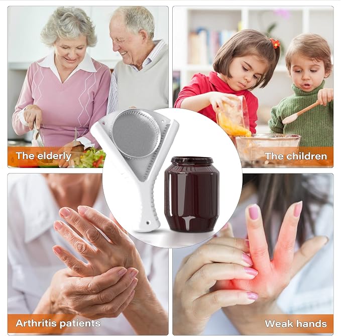 Jar Opener for Weak Hands, Dual Usage | Easy Grip Jar Opener & Under Cabinet - Image 7