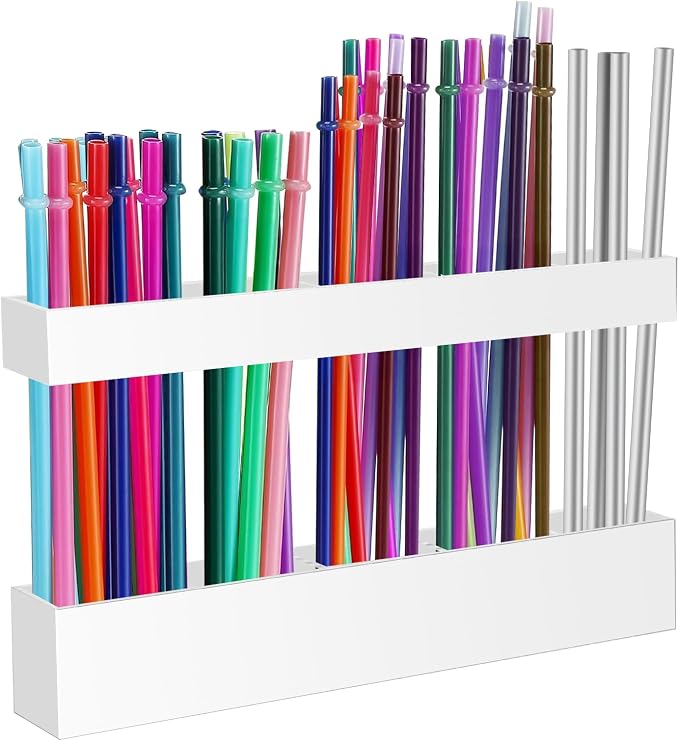 Malldii 9.5" Large Acrylic Straw Holder by Malldii