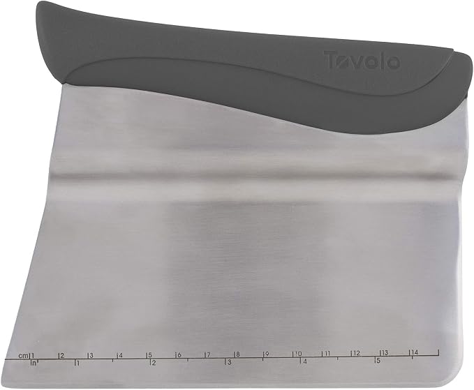 Tovolo Bench Scraper With Measurement Guide, Dough Divider With Offset Blade by Tovolo