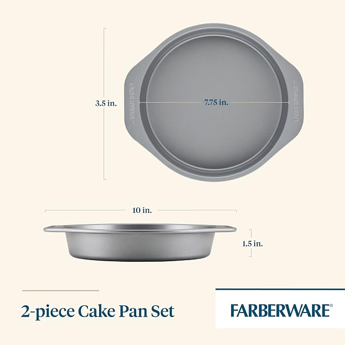 Farberware Golden Bake Bakeware Nonstick Round Cake Pan Set - Image 2