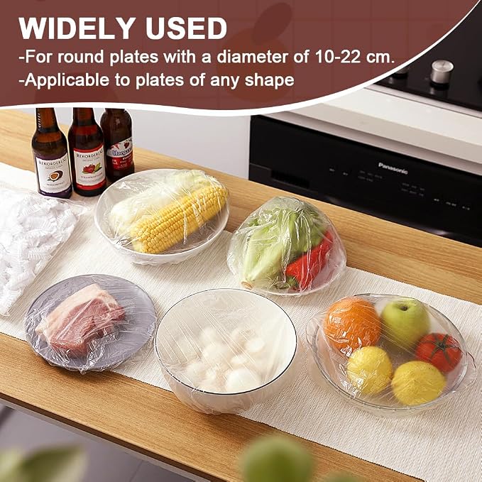 200 Pcs Fresh Keeping Bags, Reusable Elastic Food Storage Covers, Stretch - Image 6