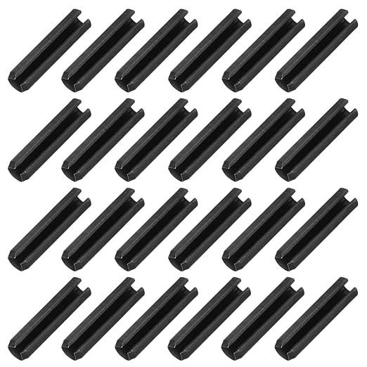 MECCANIXITY 25Pcs Slotted Split Roll Pins 3/10 Inch Dia. 1-2/5 Inch Length 65Mn by MECCANIXITY