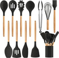 Silicone Cooking Utensil Set, Nonstick 446°F Heat-Resistant Cookware Kitchen by Unknown
