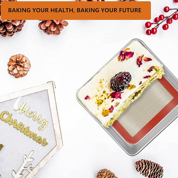 Square Silicone Baking Mats for 9 Inch Cake Pan, 8.5" Food Grade Non-stick - Image 8