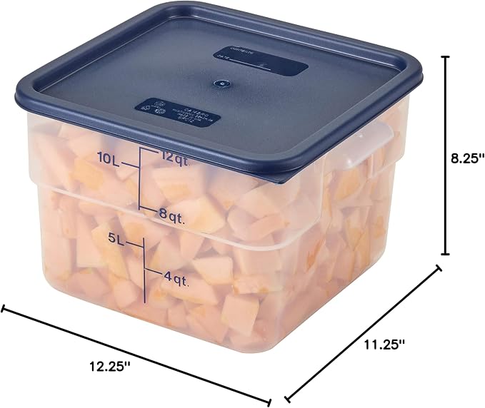 Cambro 12SFSPP190 12 qt Polypropylene Food Storage Container - Image 4