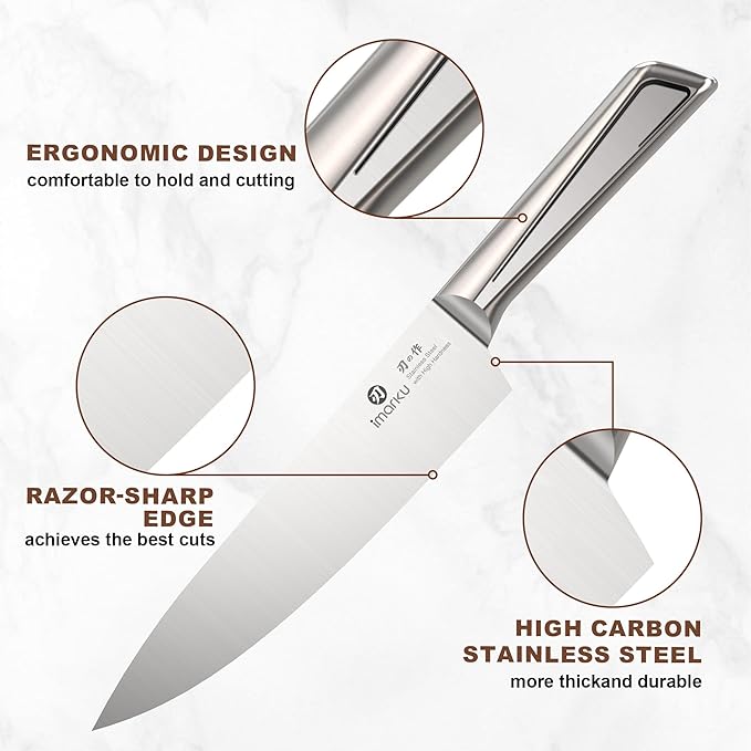 imarku High Carbon Stainless Steel Gyutou Knife Set - Image 2