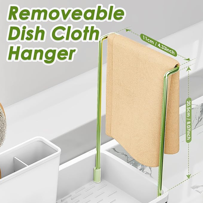 Ewaiira Stainless Steel Sink Caddy, Sponge Holder - Image 7