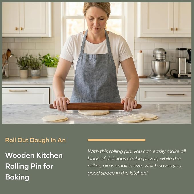 Muso Wood Sapele Wooden French Rolling Pin - Image 3