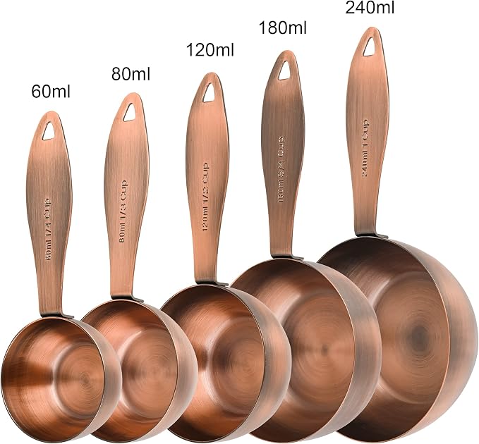 Measuring Cups and Spoons Set, 12 Pieces Stainless Steel Measuring Cup Set - Image 4