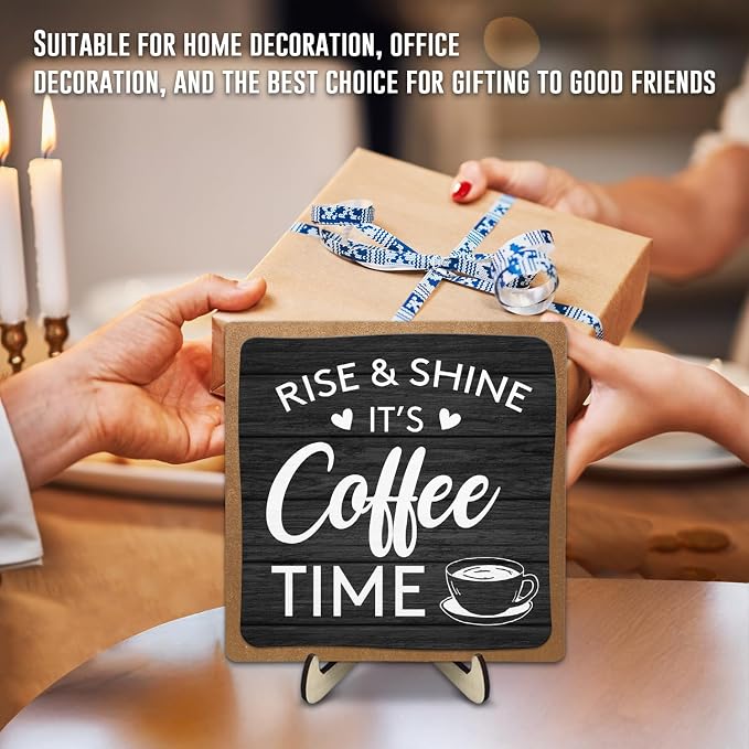 Coffee Bar Decor Sign, Coffee Bar Accessories, Funny Coffee Bar Desk Decor - Image 7
