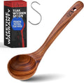 PriorityChef Premium Wooden Ladle by PriorityChef