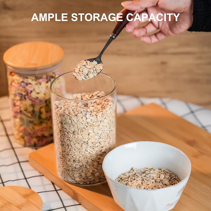 YUNCANG Glass Food Storage Jars 50oz - Image 4