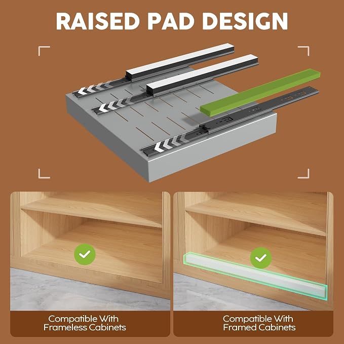 Seinloes 2Pack Expandable Pull Out Cabinet Organizer 21"Deep - Image 2