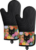 Slohif Long Silicone Oven Mitts Heat Resistant by Slohif