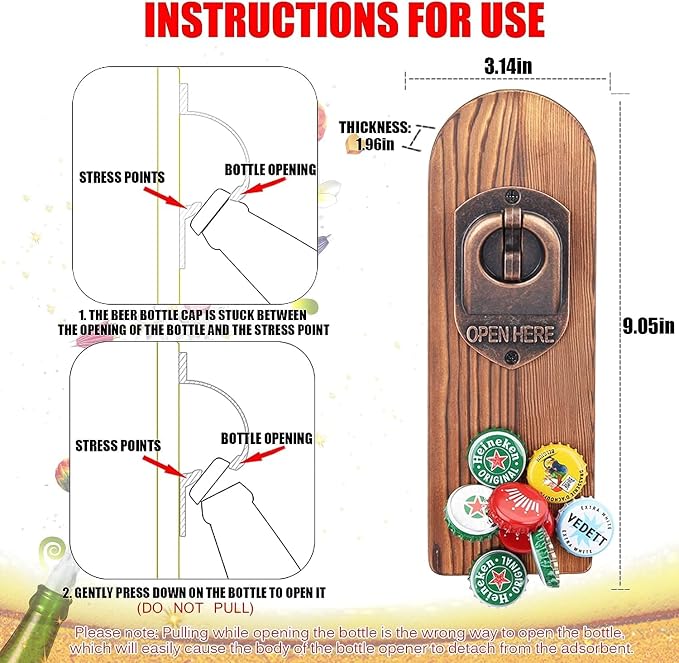 Beer Bottle Opener Wall Mounted - Image 3