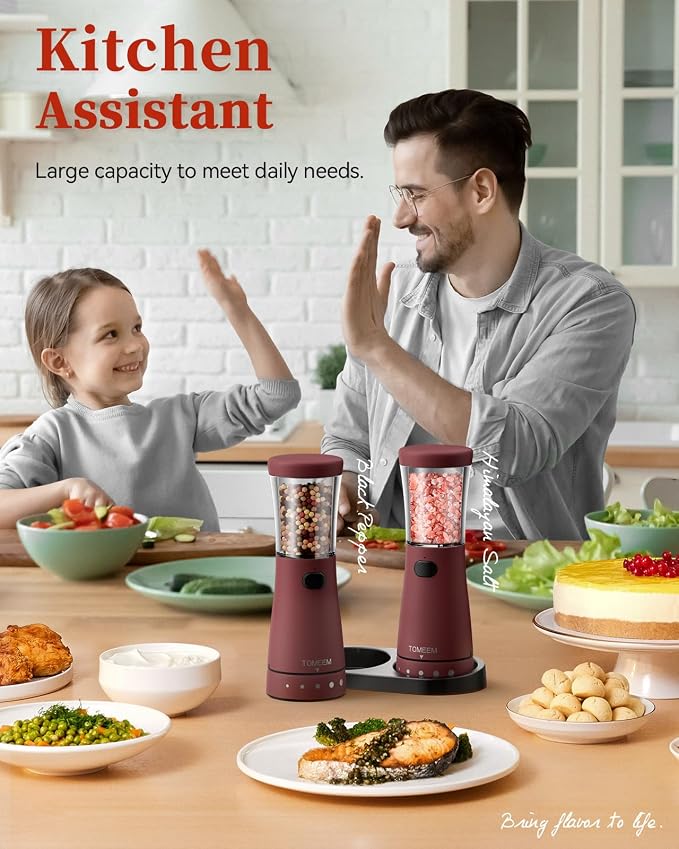 Electric Salt and Pepper Grinder Set - Image 8