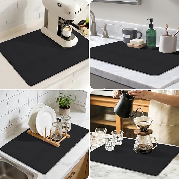 Coffee Mat, Absorbent Dish Drying Mat - Image 5