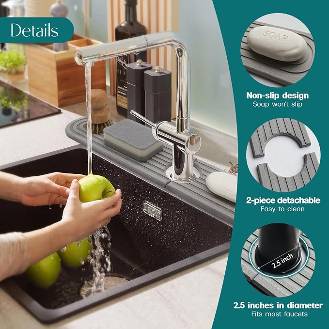 eormoe Kitchen Faucet Mat - Image 4