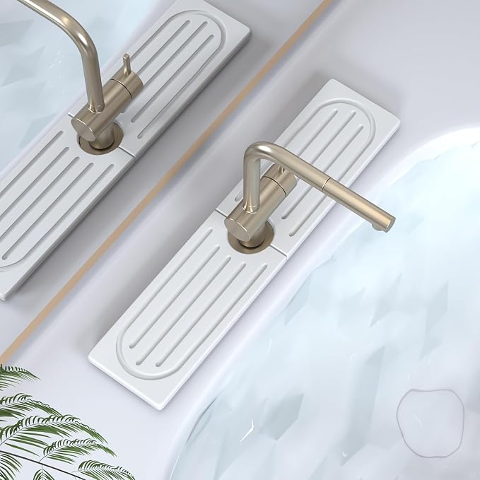 Lyxel Kitchen Faucet Mat, Quick Drying Diatomite Sink Faucet Mat Splash Guard by Unknown
